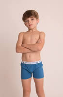 Art 360 | Boxer niño liso con elástico a la vista  | Talles: 0 al 4