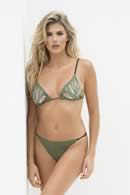 Art 9530-20 | Bikini - triangulo c/ alm y less regulable�| Talles: 1 al 4 | Colores: negro - verde militar�