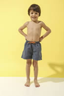 Art 401 | Short de baño de niño liso c/bolsillos THE RAMONES | Colores: azul - verde - amarillo - negro | Talles: 2 al 14