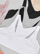 Art 90 | top deportivo algodón | Talles: 85 al 110 | Colores: blanco-ng-hueso-avellana- gris melange