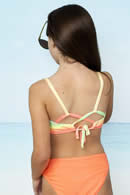 Art 2404 | bikini tipo halter con breteles cruzados de ajuste en espalda  | Talles: 14 al 18 | Colores: surtido